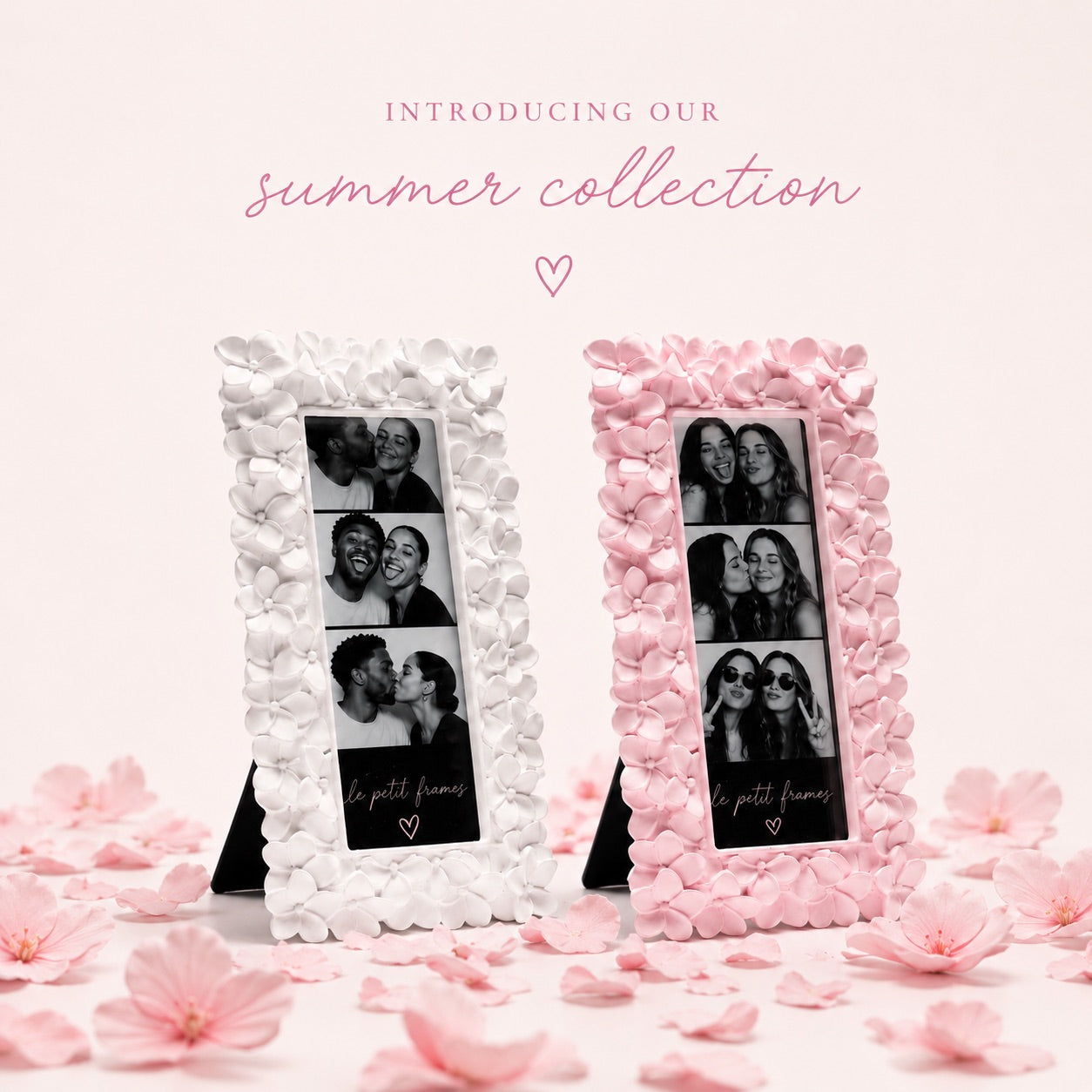 Floral White - 2x6 Photo Booth Frame