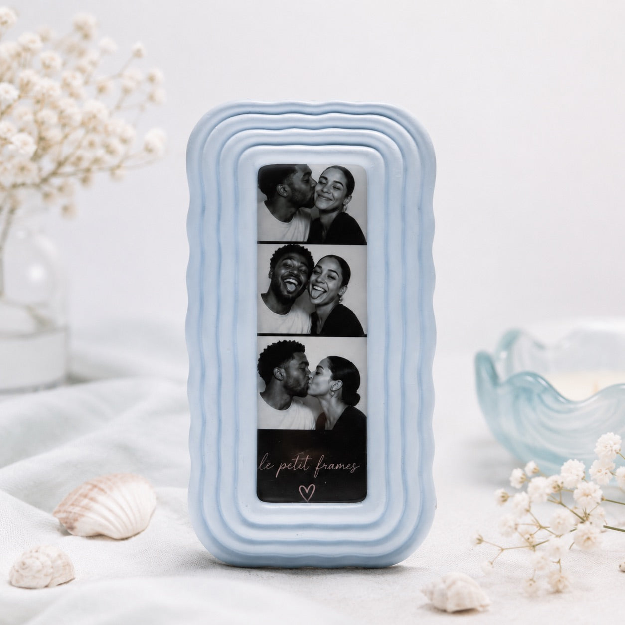 Wavy Blue- 2x6 Photo Booth Frame