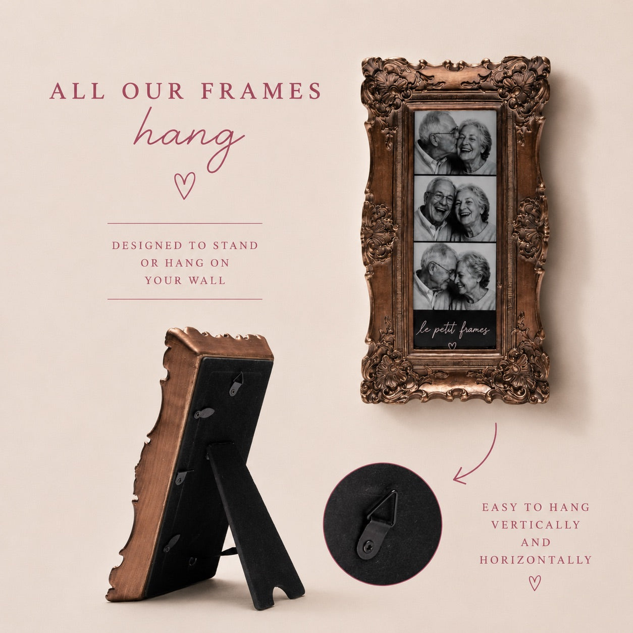 Ornate Brown- 2x6 Photo Booth Frame