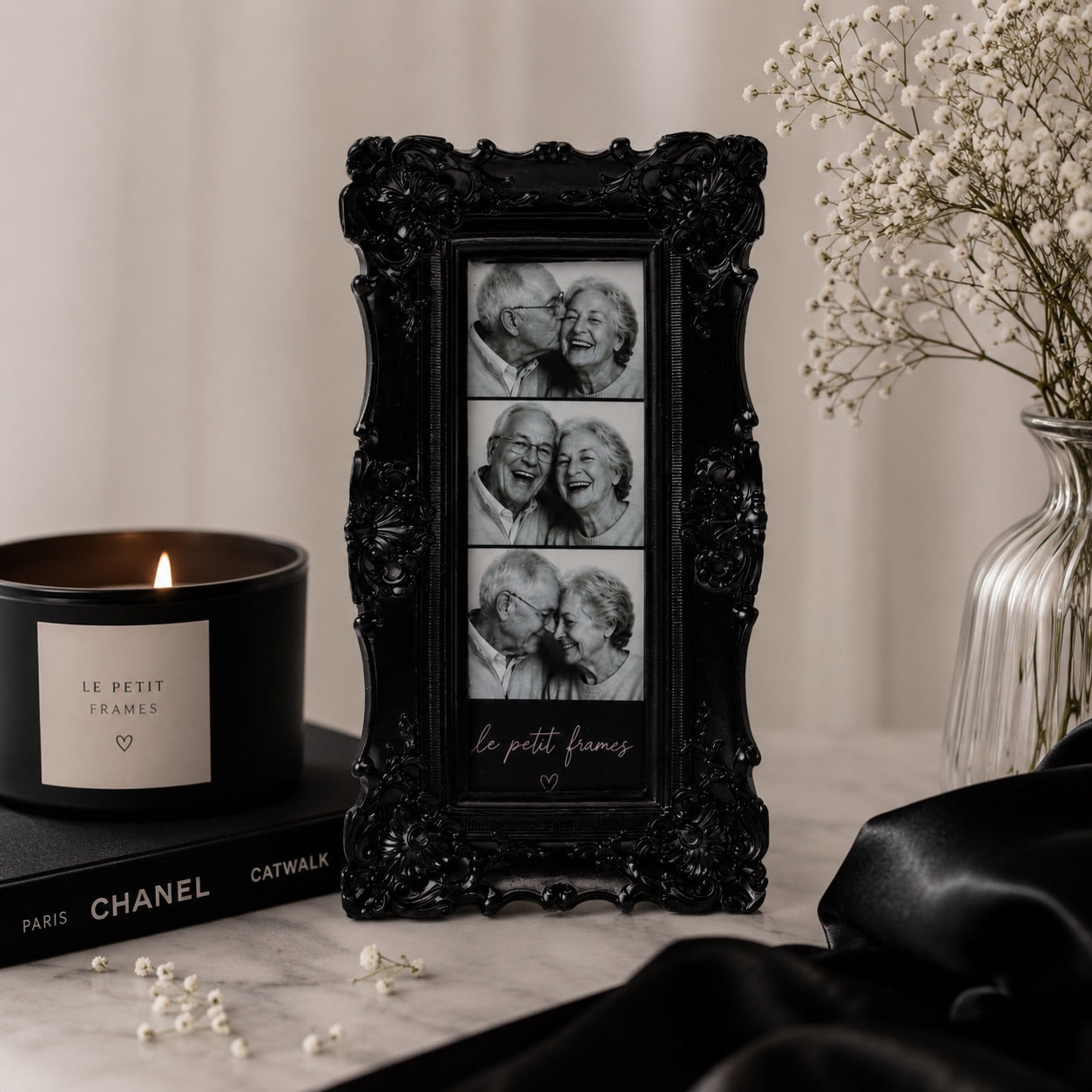 Ornate Black- 2x6 Photo Booth Picture Frame
