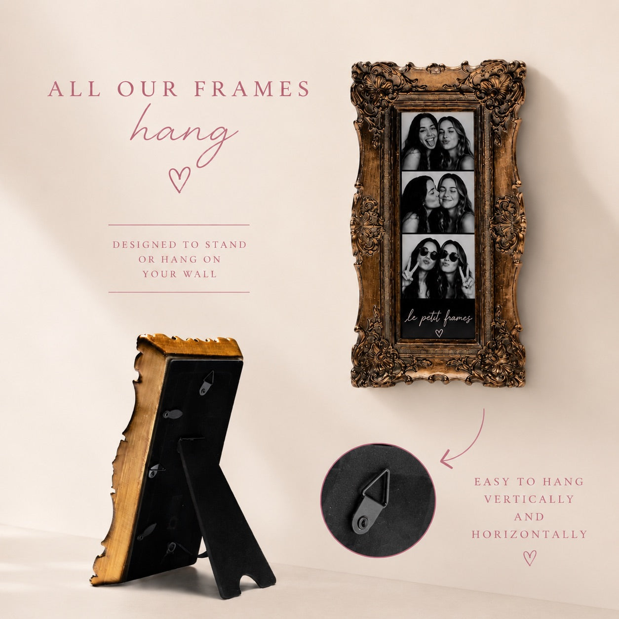 Ornate Gold- 2x6 Photo Booth Frame