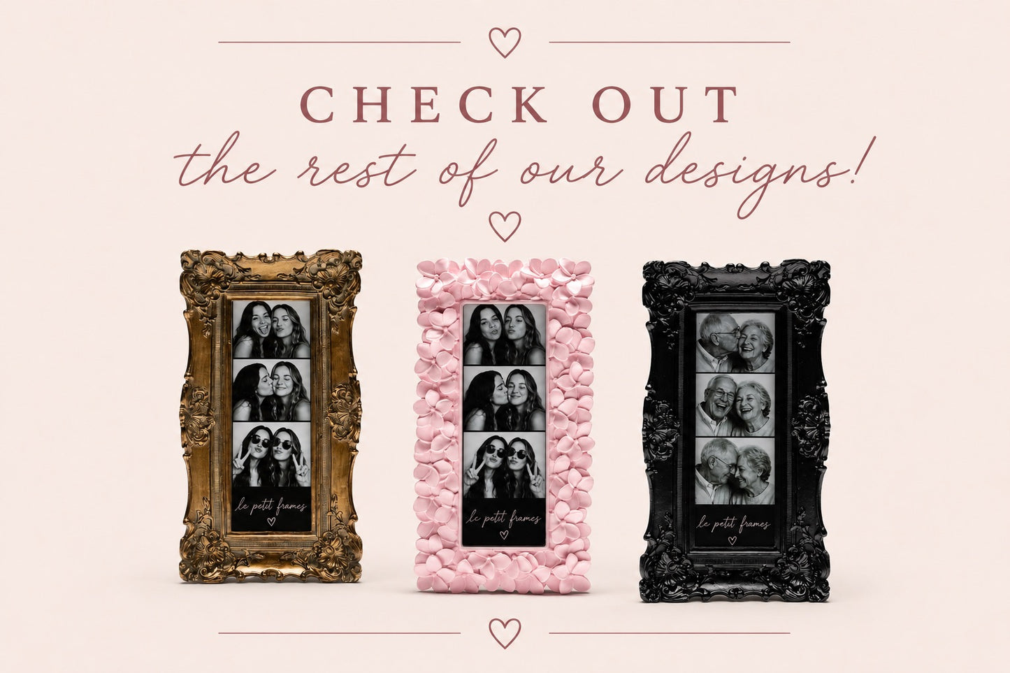 Ornate Rustic White- 2x6 Photo Booth Frame