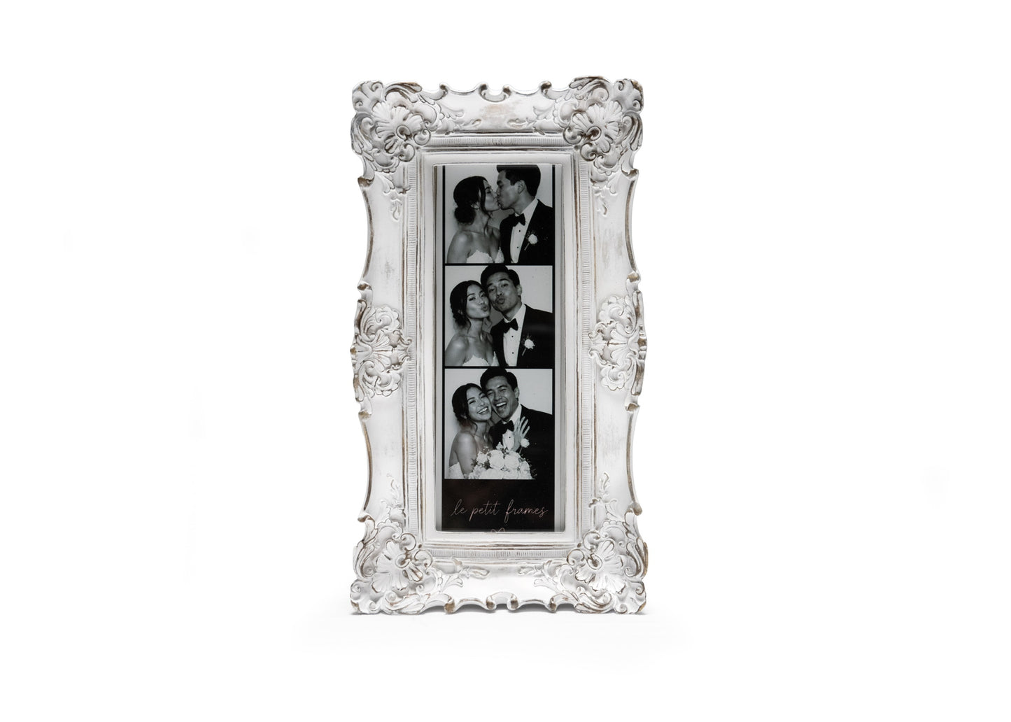 Ornate Rustic White- 2x6 Photo Booth Frame
