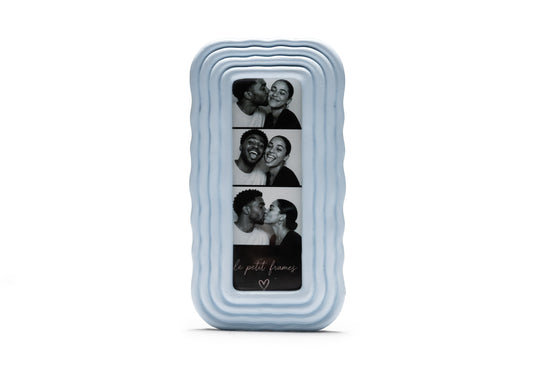 Wavy Blue- 2x6 Photo Booth Frame