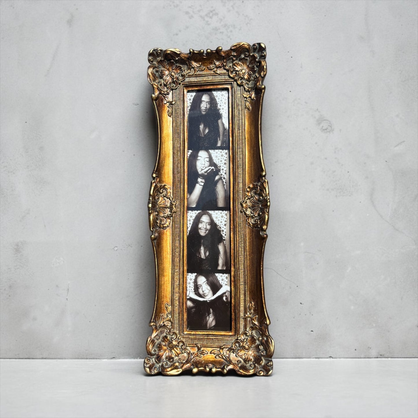 gold photo booth picture frame 1.5x8