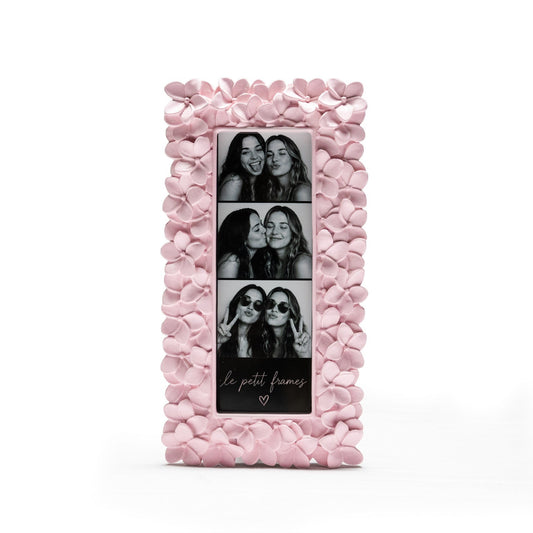 cute 2x6 photo booth picture frame with floral detail 