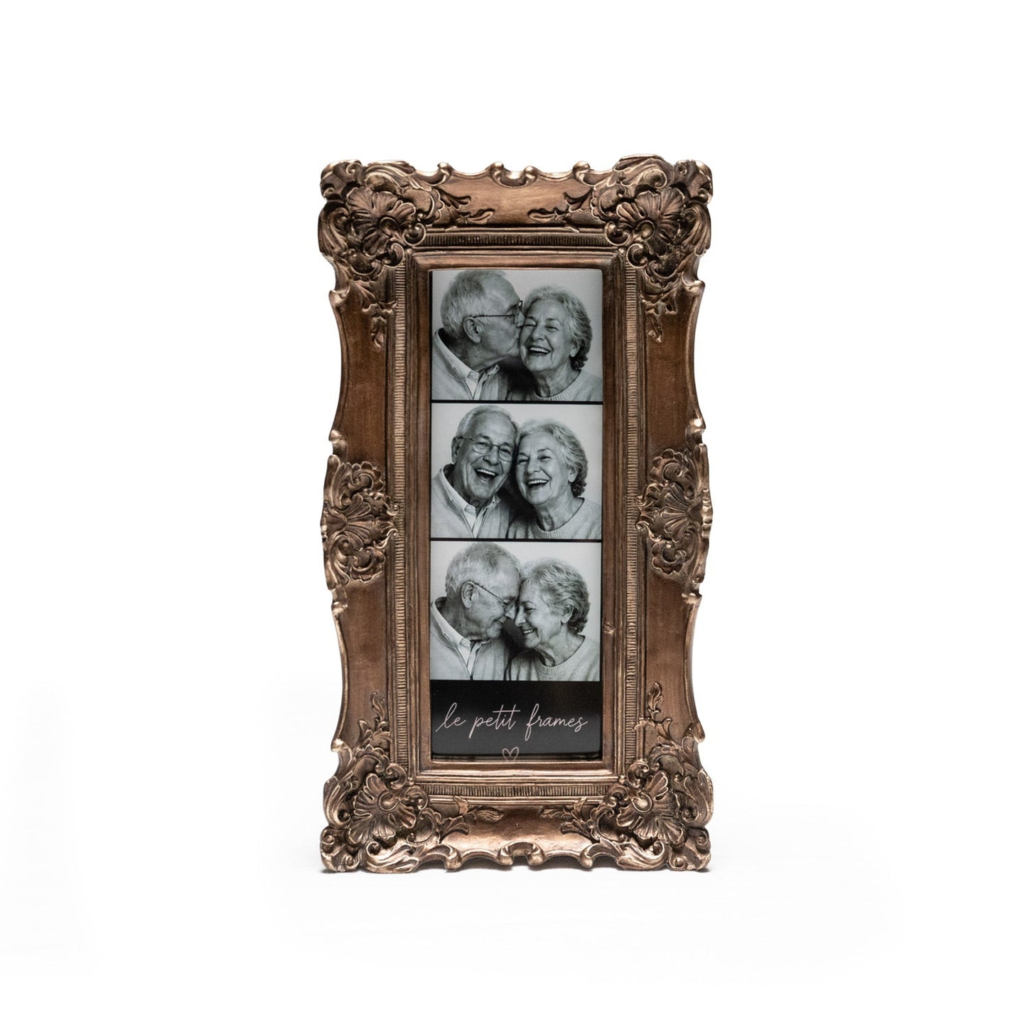 cute brown frame for
 photo booth strips size 2x6